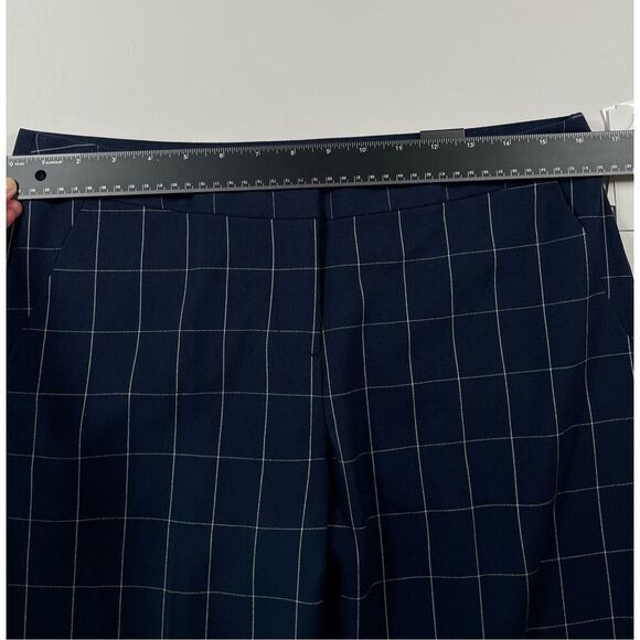 NEW Amanda & Chelsea Hannah Windowpane Modern Fit Straight SplitHem Pant Size 8 - Picture 5 of 9